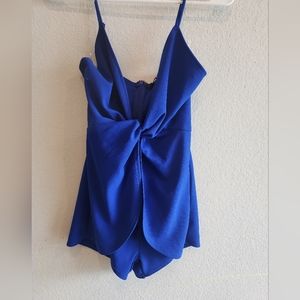 Small spaghetti strap halter top romper